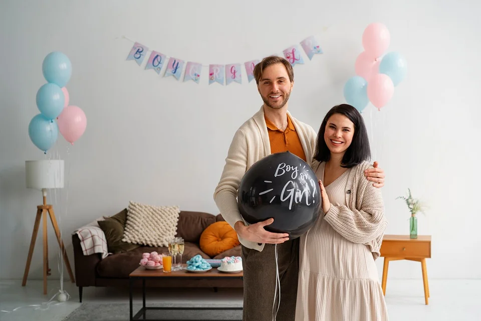 Elegant baby shower setup at Let's Celebrate Event Venue in Overland Park